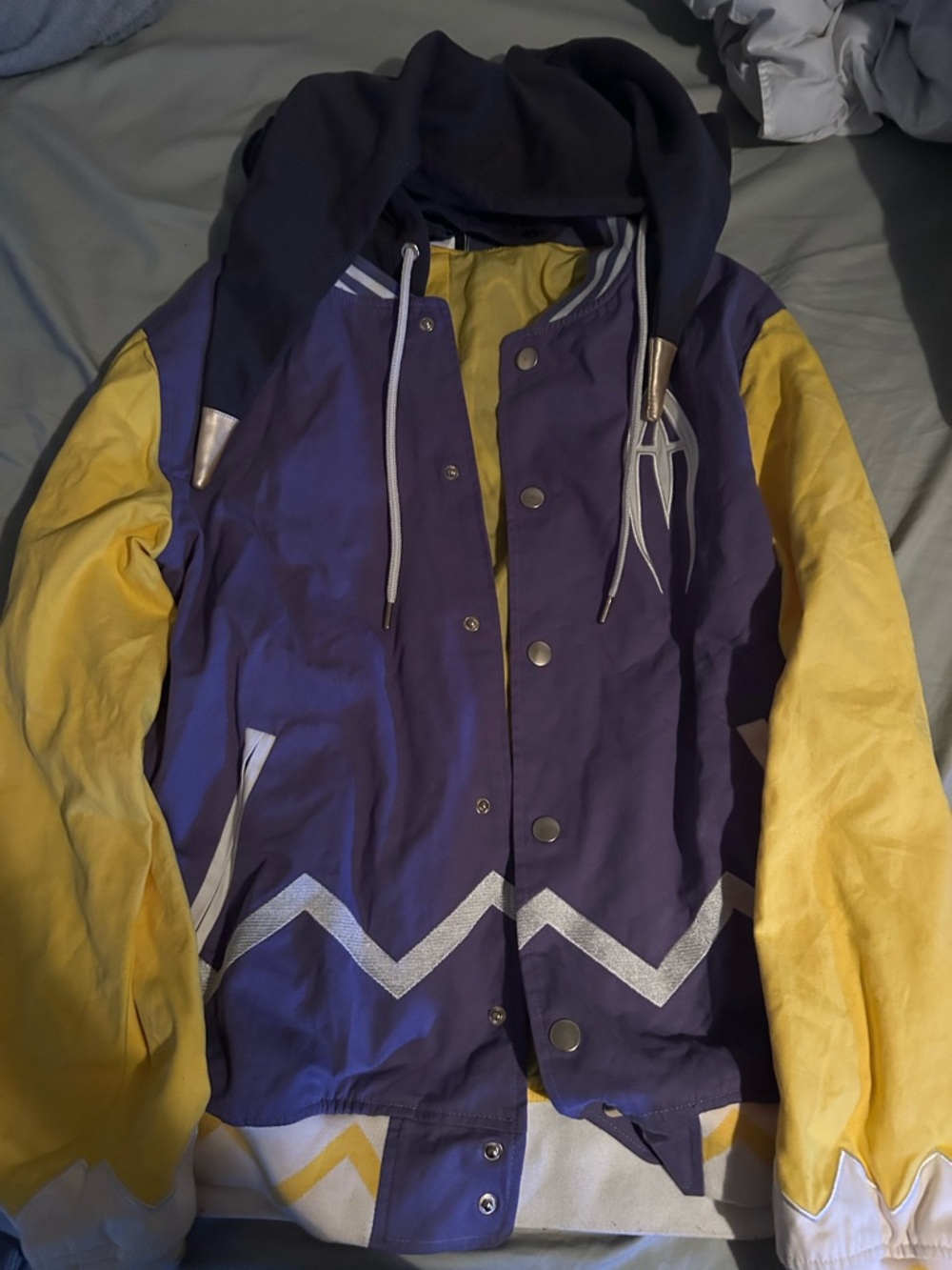 Adam Hazbin Hotel Varsity Jacket size L Hot Topic